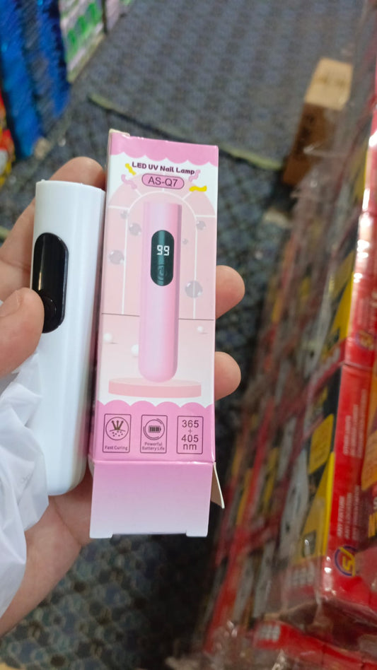 UV Light for Gel Nails – Handheld Mini Flash Cure Lamp | Portable Lumière Nail Dryer | Rechargeable USB LED/UV Nail Light with LCD Display & 2 Timers