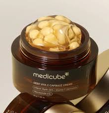 Medicube Deep Vita C Capsule Cream For Face And Body Brightening And Moisturizing Skin Care Cream 55g