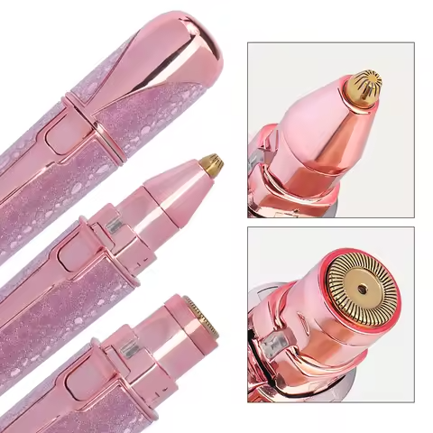 YESX HX-201 2-in-1 Eyebrow Trimmer & Facial Hair Shaver | Battery-Operated | Portable Grooming Tool Rs 732