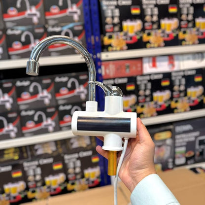 Electric Water Heating Faucet Tap for Kitchens and Bathrooms Digital Temp° Display | Hot Water(without shower )