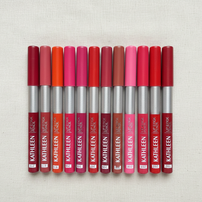 Kathleen High Pigmented Lip Pencil – Smooth Creamy Texture | Multicolor Shades | Pack of 12