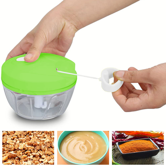 Speedy Chopper Multi-Use Turbo Cutter – Mini Handy Manual Vegetable & Fruit Chopper | Heavy-Duty (Random Color)